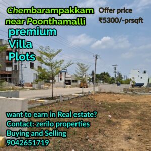 Premium villa plots in Chennai Chembarampakkam