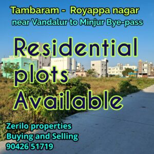 Residential plots in Chennai Tambaram Royappa nagar