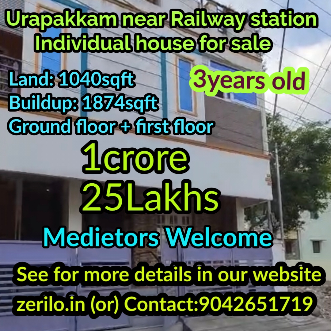 INDIVIDUAL HOUSE FOR SALE IN URAPAKKAM