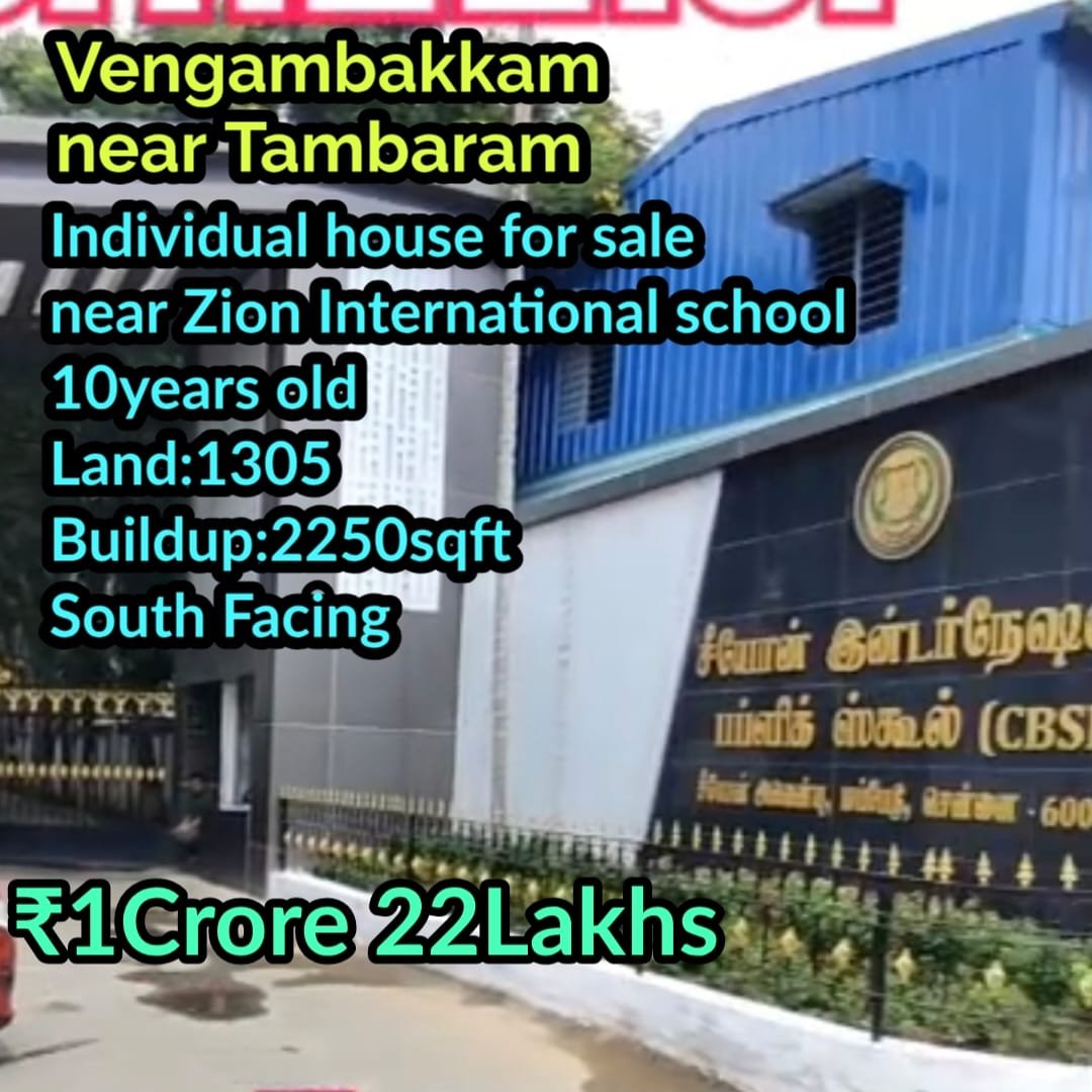 Individual house near Tambaram